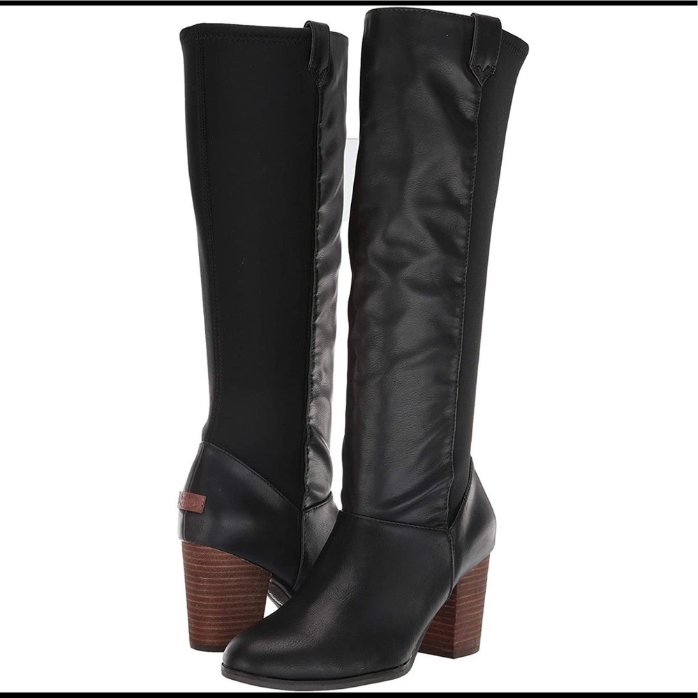 New DR. SCHOLL'S WOMENS A-OKAY TALL BOOT - BLACK